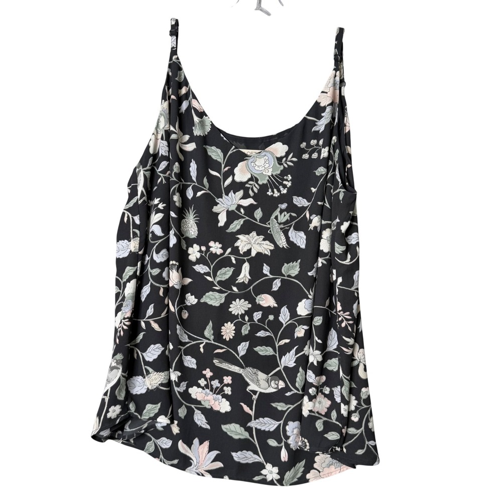 Loft Plus Cami Womens 20 Multicolor Birdie Camisole Bird Floral Lightweight‎